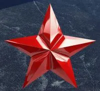 Красная звезда на граните в Рубцовске (518429)