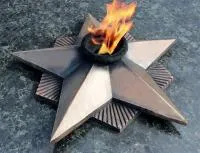 Вечный огонь СССР литая бронза патина в Рубцовске (518554)