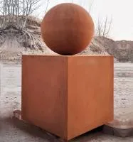 Шар — стальной куб кортен (518929) ∅ 500 мм. Рубцовск