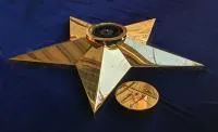Звезда латунь ø 1100 мм. (514225) монтаж комплект горелка ГВД 379 10 89 00 ПС вечный огонь пустотелая  в Рубцовске